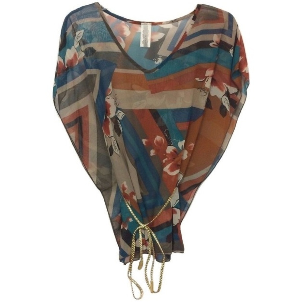 😀 3 for $20 NEW Sheer Floral Pullover Blouse